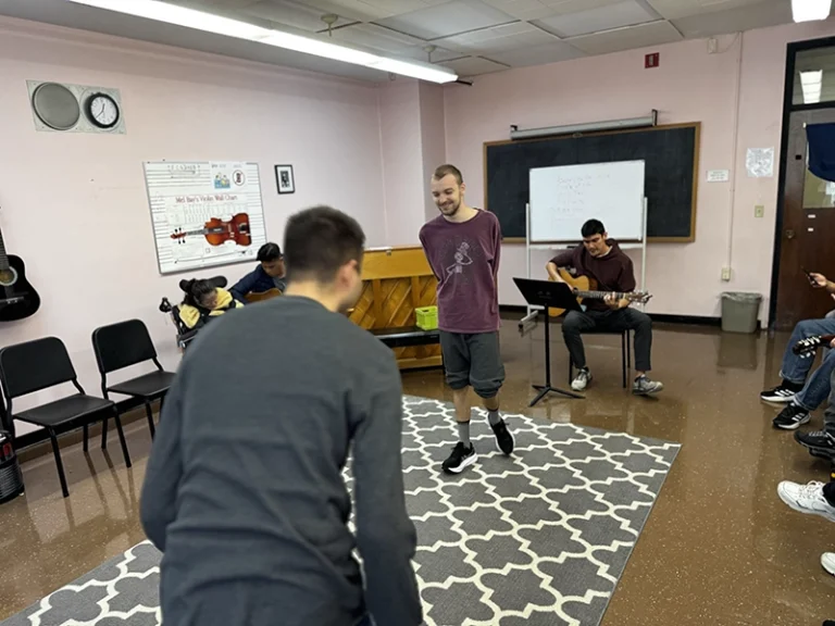 joe at music therapy